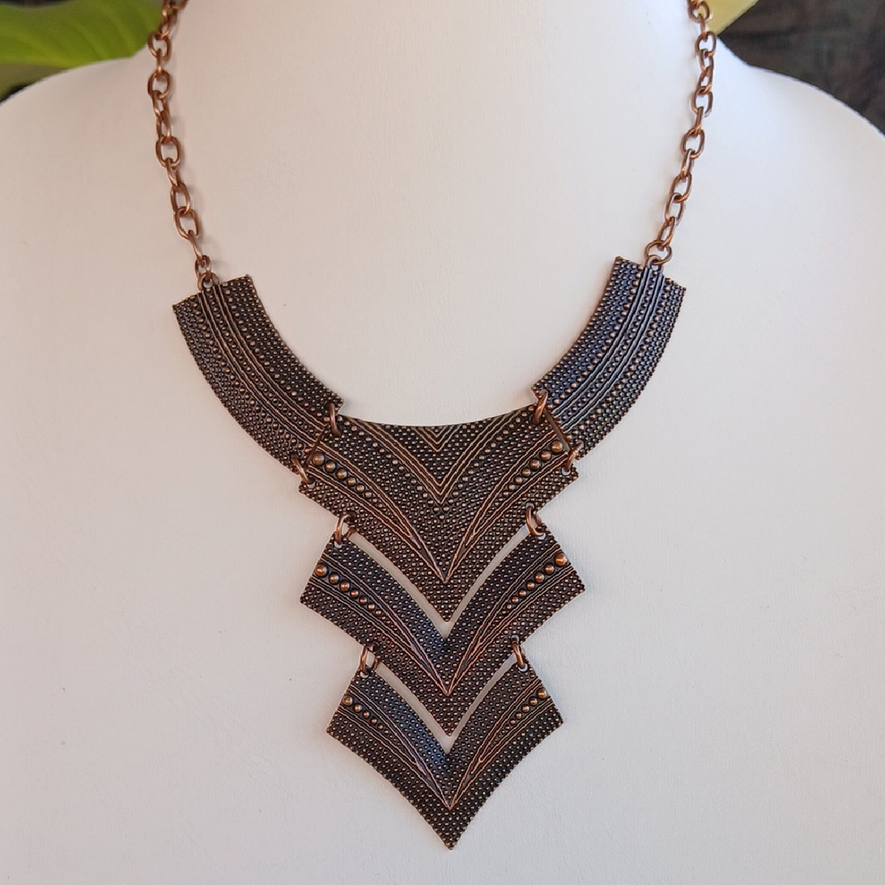 Paparazzi Copper Geometric Necklace